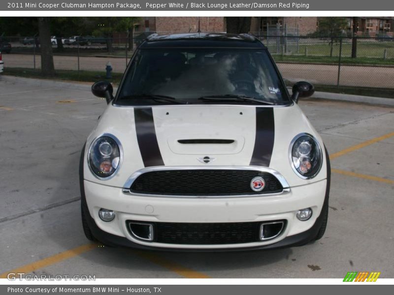 Pepper White / Black Lounge Leather/Damson Red Piping 2011 Mini Cooper Clubman Hampton Package