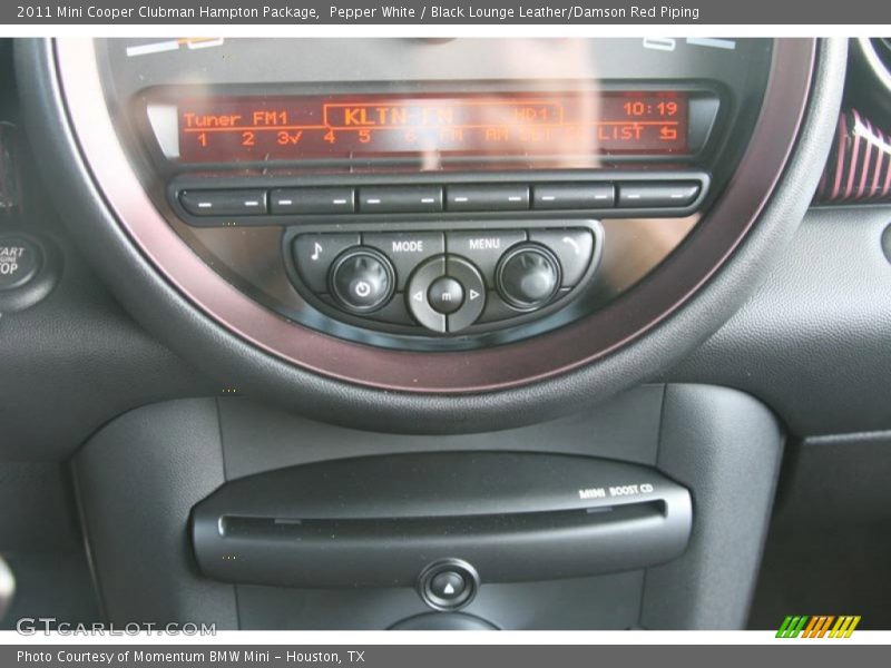 Pepper White / Black Lounge Leather/Damson Red Piping 2011 Mini Cooper Clubman Hampton Package