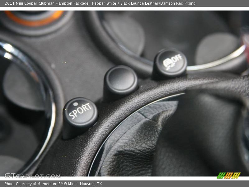 Pepper White / Black Lounge Leather/Damson Red Piping 2011 Mini Cooper Clubman Hampton Package