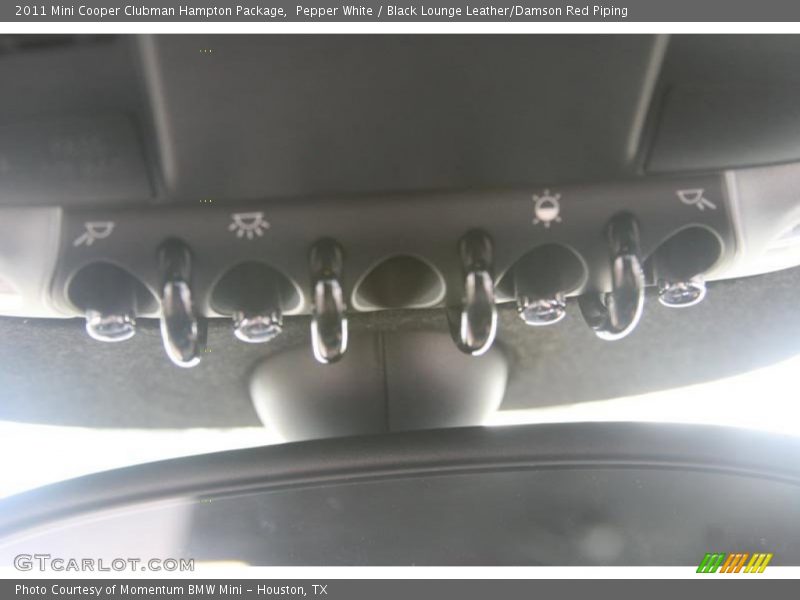 Pepper White / Black Lounge Leather/Damson Red Piping 2011 Mini Cooper Clubman Hampton Package