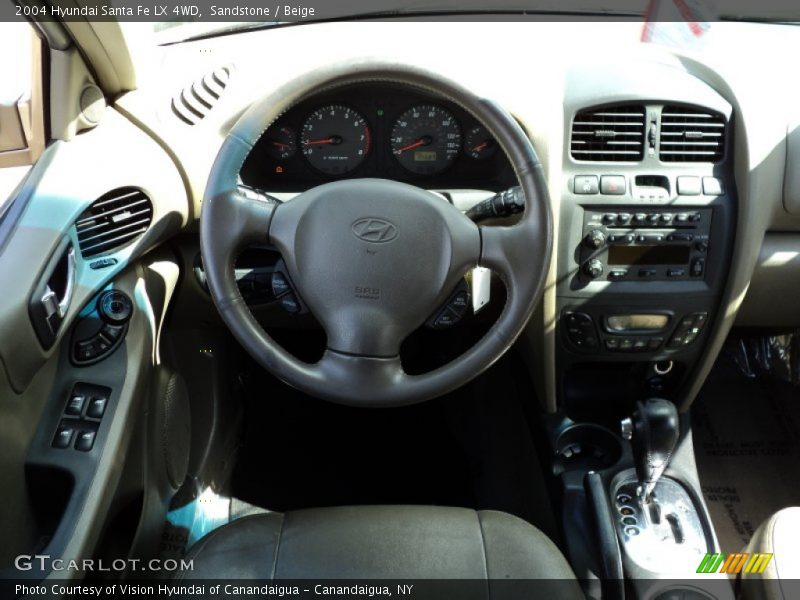 Sandstone / Beige 2004 Hyundai Santa Fe LX 4WD