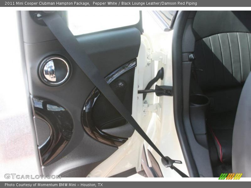 Pepper White / Black Lounge Leather/Damson Red Piping 2011 Mini Cooper Clubman Hampton Package