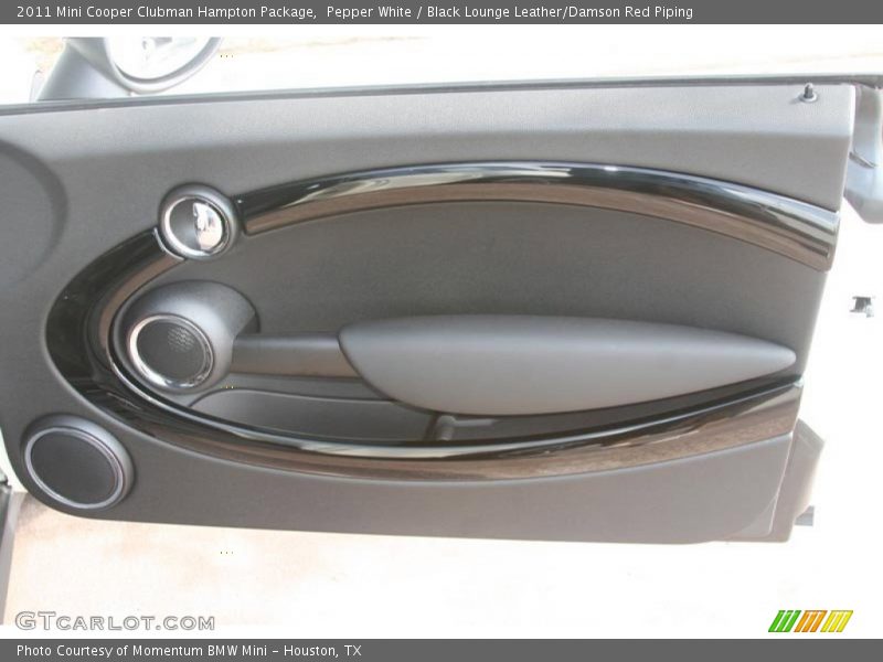 Pepper White / Black Lounge Leather/Damson Red Piping 2011 Mini Cooper Clubman Hampton Package