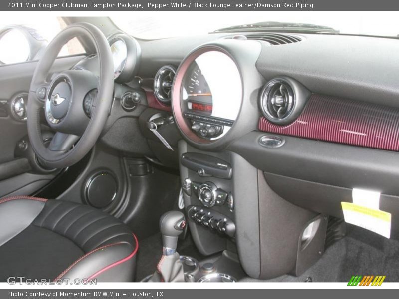 Pepper White / Black Lounge Leather/Damson Red Piping 2011 Mini Cooper Clubman Hampton Package