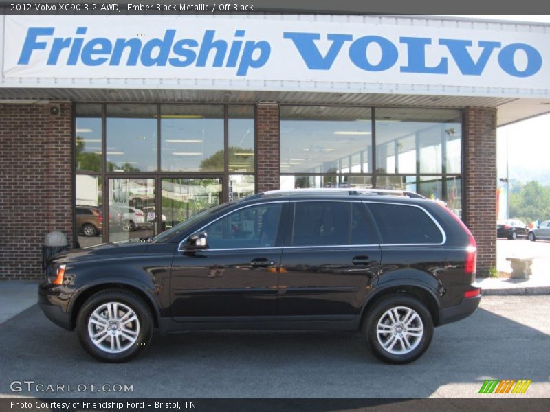 Ember Black Metallic / Off Black 2012 Volvo XC90 3.2 AWD