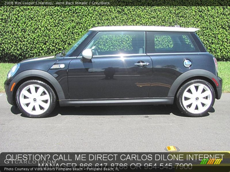 Astro Black Metallic / Grey/Black 2008 Mini Cooper S Hardtop
