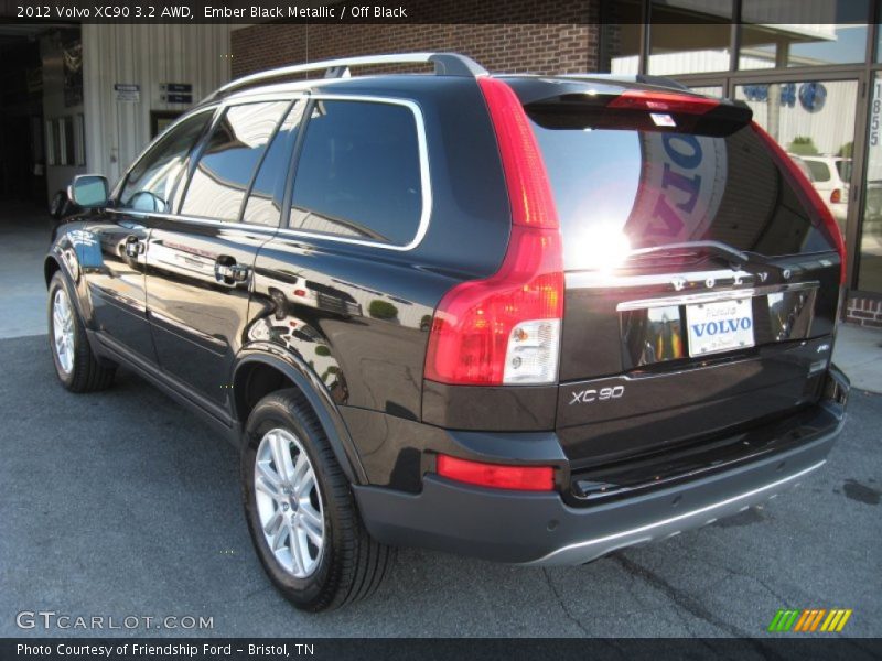 Ember Black Metallic / Off Black 2012 Volvo XC90 3.2 AWD