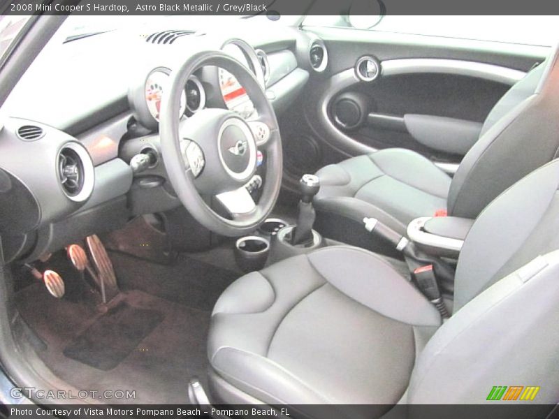 Astro Black Metallic / Grey/Black 2008 Mini Cooper S Hardtop