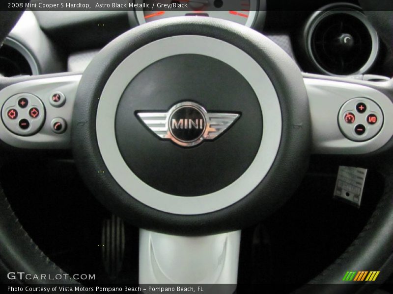 Astro Black Metallic / Grey/Black 2008 Mini Cooper S Hardtop