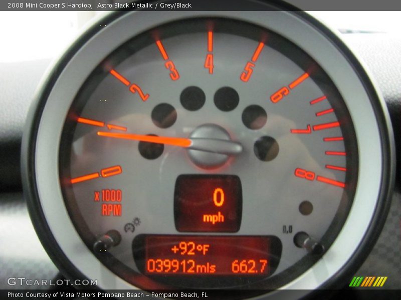 Astro Black Metallic / Grey/Black 2008 Mini Cooper S Hardtop
