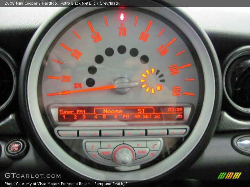 Astro Black Metallic / Grey/Black 2008 Mini Cooper S Hardtop