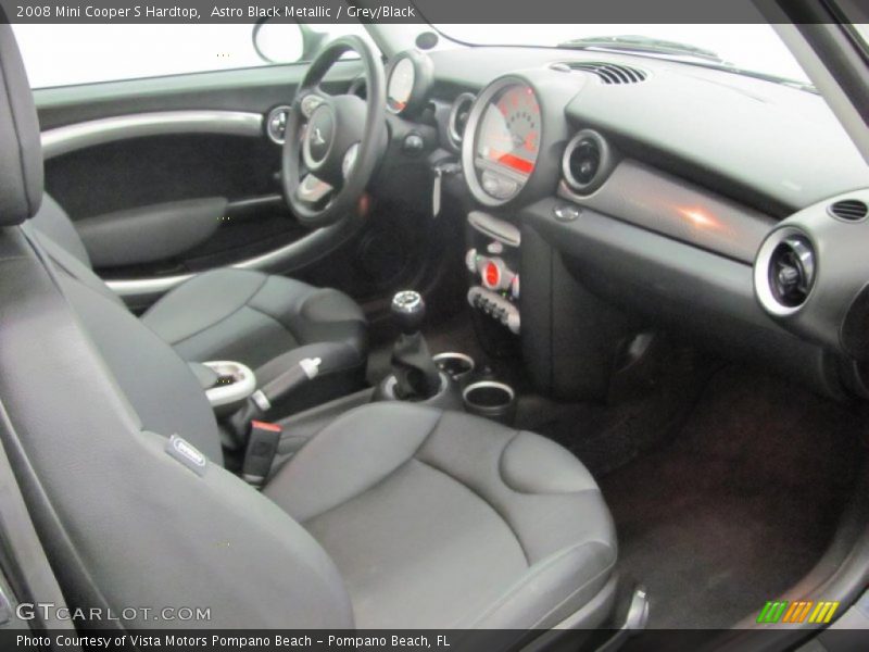 Astro Black Metallic / Grey/Black 2008 Mini Cooper S Hardtop