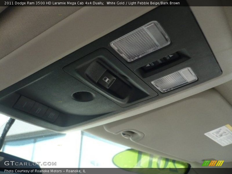 White Gold / Light Pebble Beige/Bark Brown 2011 Dodge Ram 3500 HD Laramie Mega Cab 4x4 Dually
