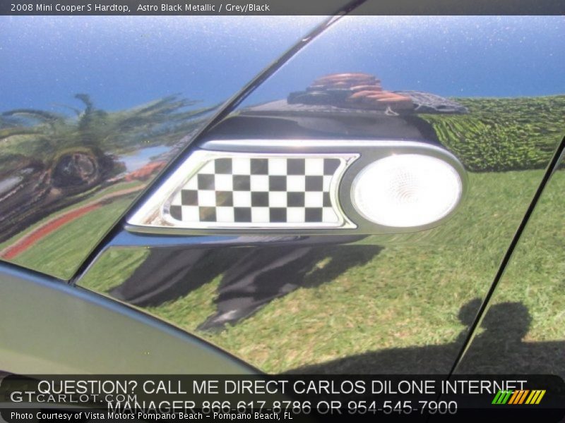Astro Black Metallic / Grey/Black 2008 Mini Cooper S Hardtop