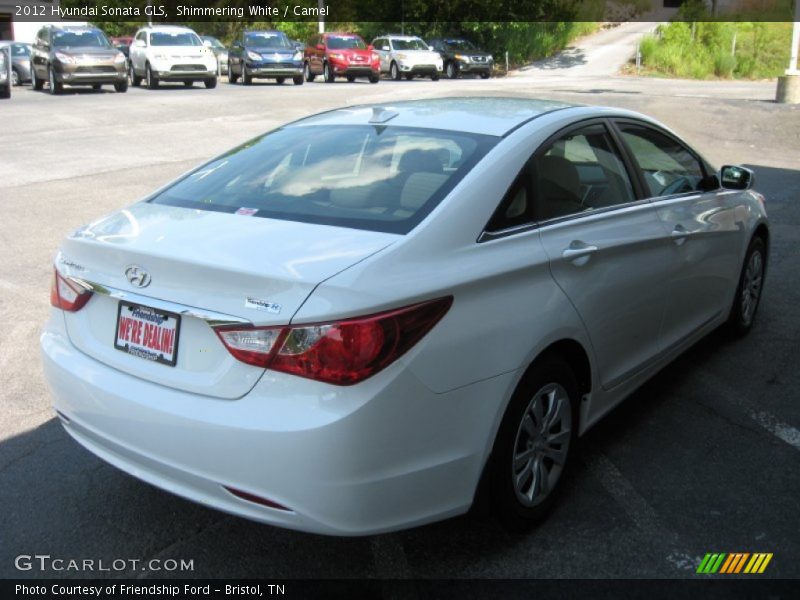Shimmering White / Camel 2012 Hyundai Sonata GLS