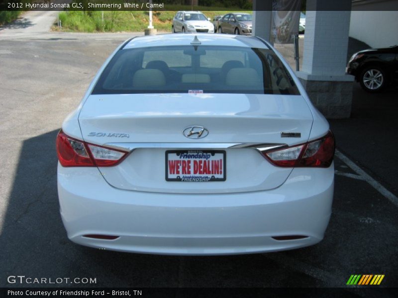 Shimmering White / Camel 2012 Hyundai Sonata GLS