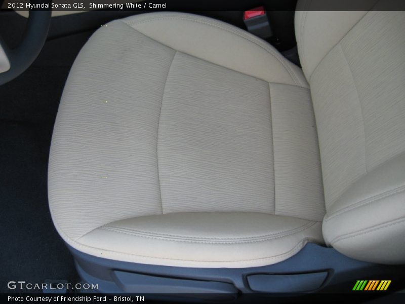 Shimmering White / Camel 2012 Hyundai Sonata GLS