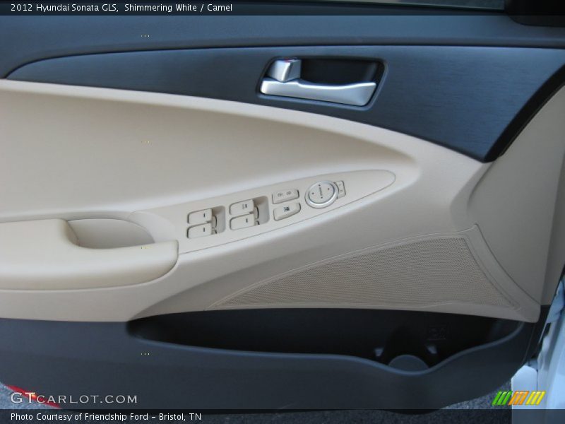 Shimmering White / Camel 2012 Hyundai Sonata GLS