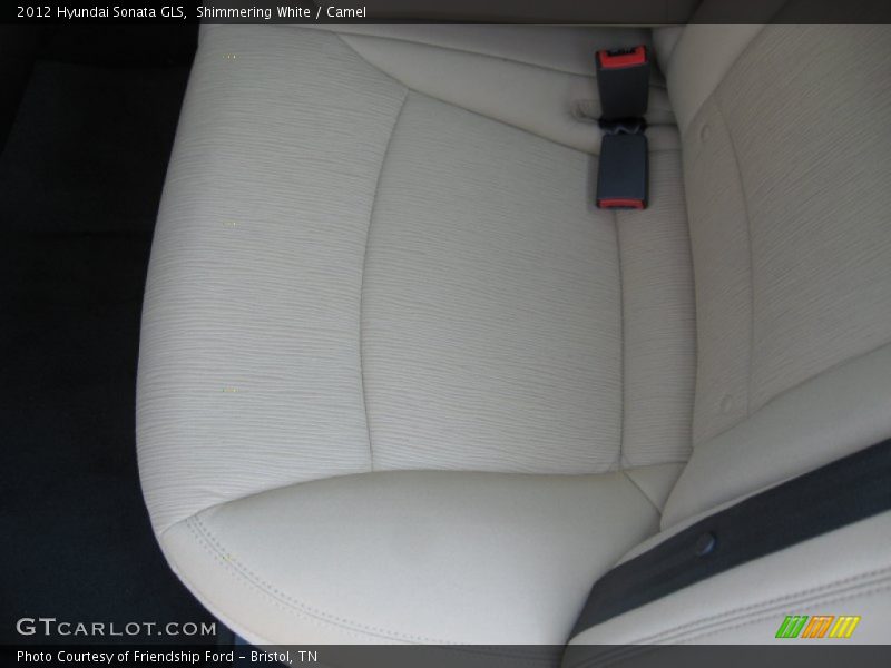 Shimmering White / Camel 2012 Hyundai Sonata GLS