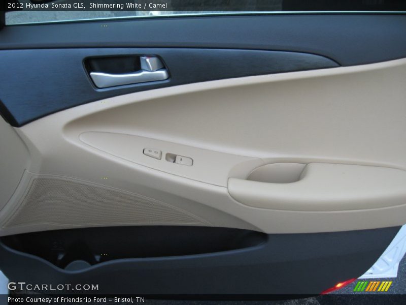 Shimmering White / Camel 2012 Hyundai Sonata GLS