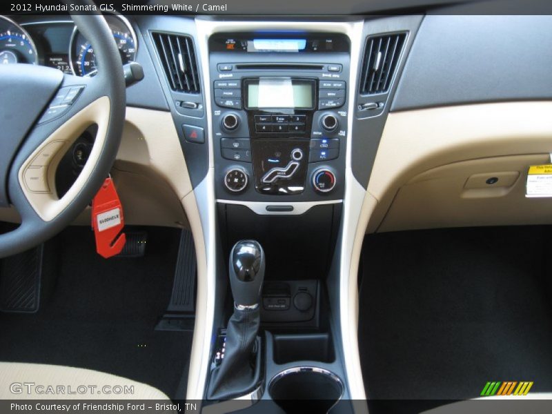 Shimmering White / Camel 2012 Hyundai Sonata GLS