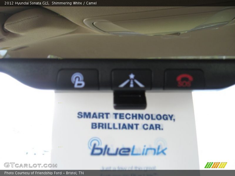 Shimmering White / Camel 2012 Hyundai Sonata GLS