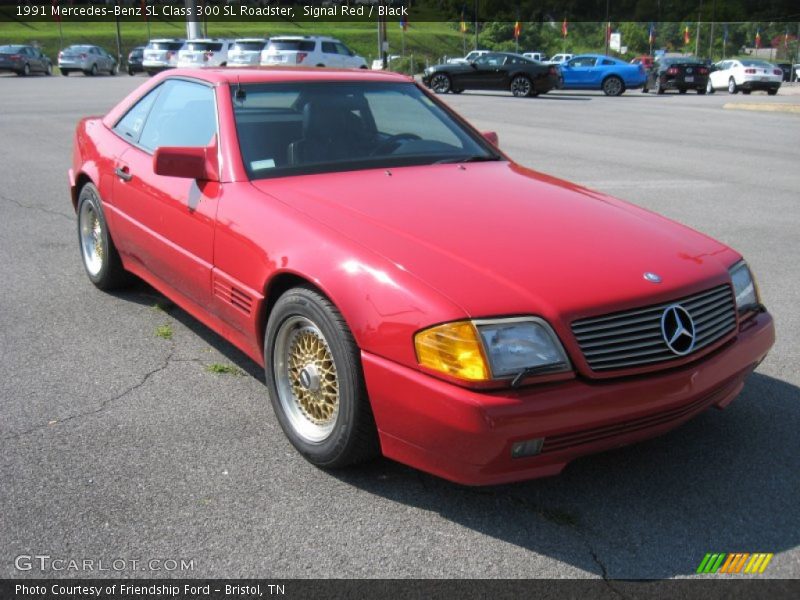 Signal Red / Black 1991 Mercedes-Benz SL Class 300 SL Roadster