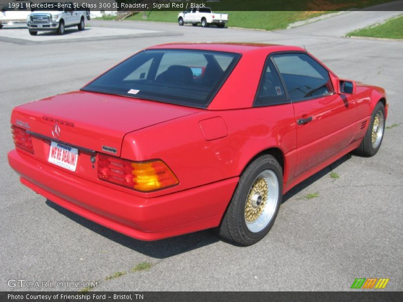 Signal Red / Black 1991 Mercedes-Benz SL Class 300 SL Roadster
