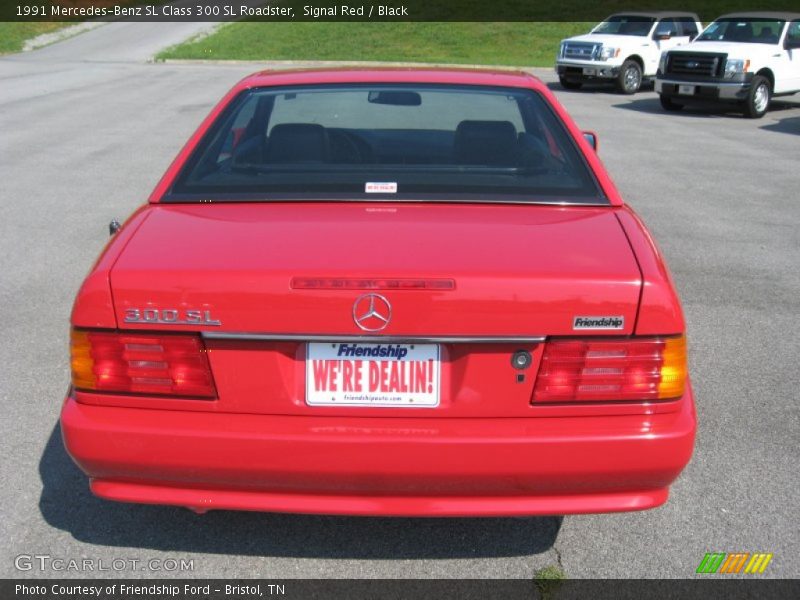 Signal Red / Black 1991 Mercedes-Benz SL Class 300 SL Roadster