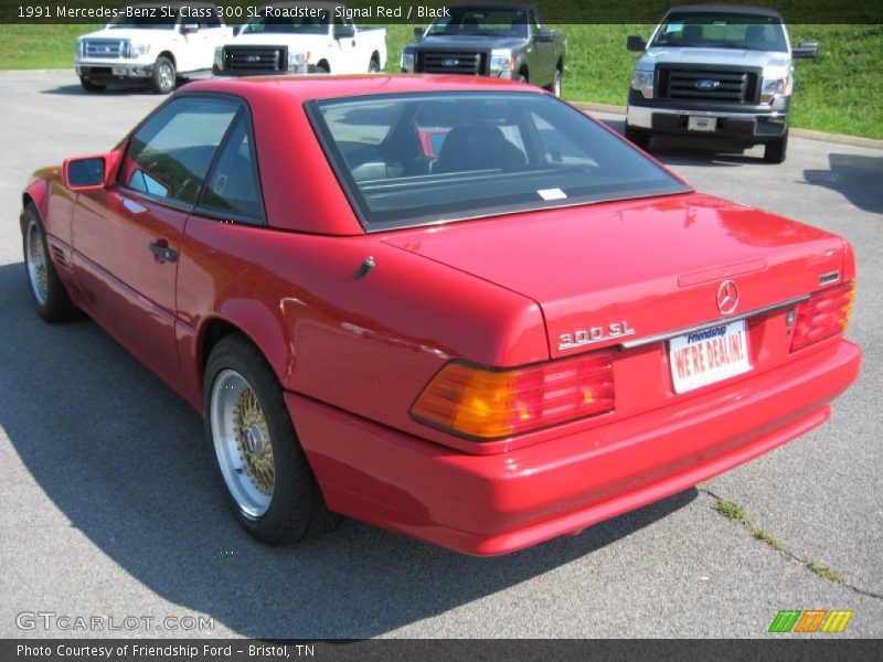 Signal Red / Black 1991 Mercedes-Benz SL Class 300 SL Roadster