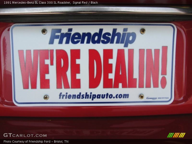 Signal Red / Black 1991 Mercedes-Benz SL Class 300 SL Roadster
