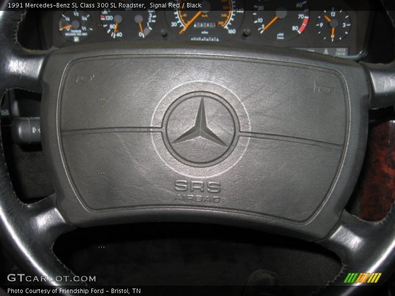 Signal Red / Black 1991 Mercedes-Benz SL Class 300 SL Roadster
