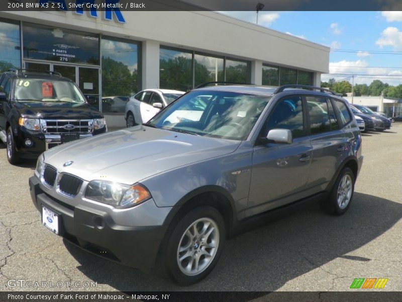 Silver Grey Metallic / Black 2004 BMW X3 2.5i