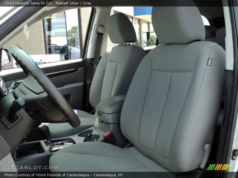 Radiant Silver / Gray 2010 Hyundai Santa Fe GLS