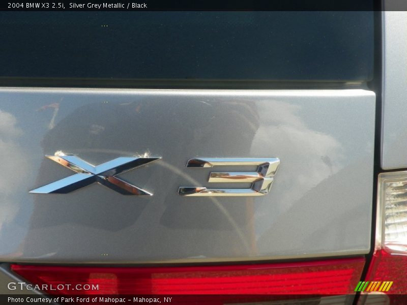 Silver Grey Metallic / Black 2004 BMW X3 2.5i