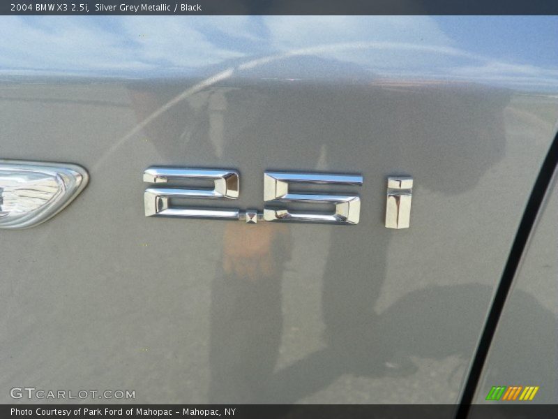 Silver Grey Metallic / Black 2004 BMW X3 2.5i