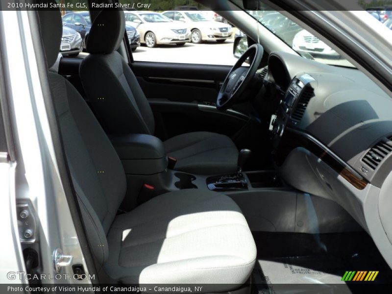 Radiant Silver / Gray 2010 Hyundai Santa Fe GLS