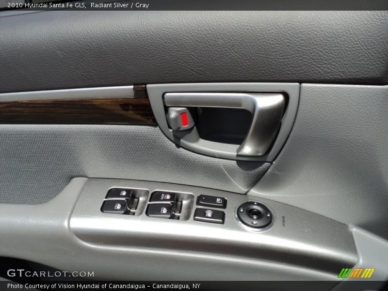 Radiant Silver / Gray 2010 Hyundai Santa Fe GLS