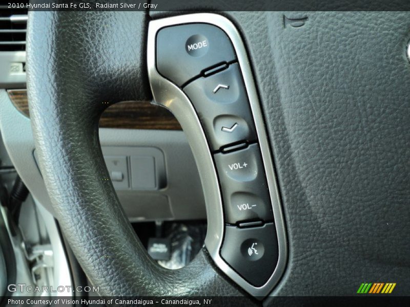 Radiant Silver / Gray 2010 Hyundai Santa Fe GLS