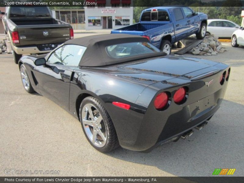 Black / Ebony 2008 Chevrolet Corvette Convertible