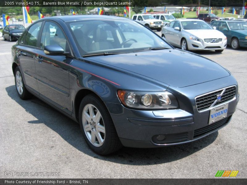 Barents Blue Metallic / Dark Beige/Quartz Leather 2005 Volvo S40 T5