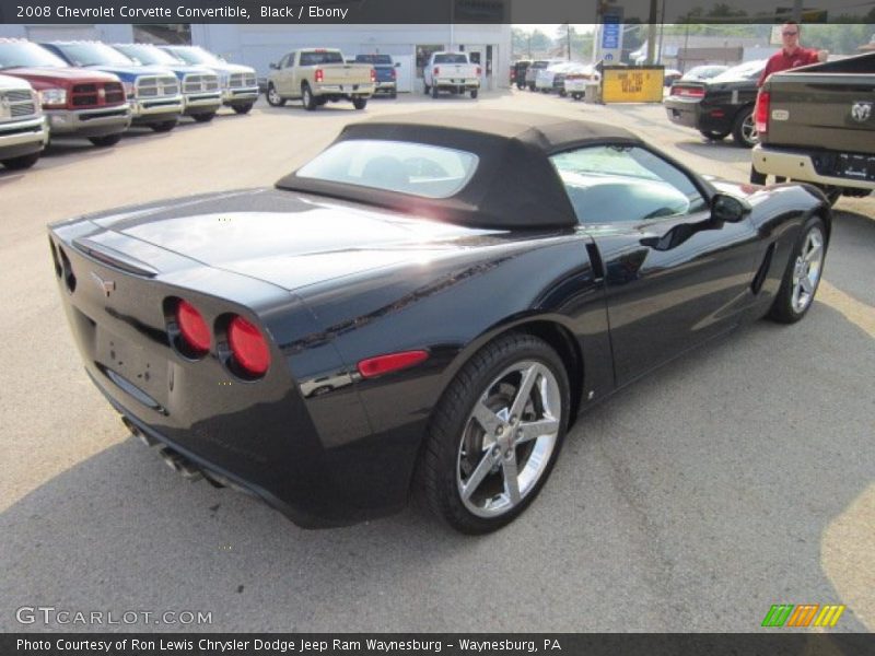 Black / Ebony 2008 Chevrolet Corvette Convertible