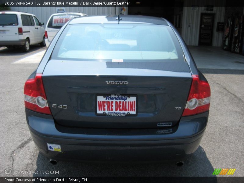 Barents Blue Metallic / Dark Beige/Quartz Leather 2005 Volvo S40 T5