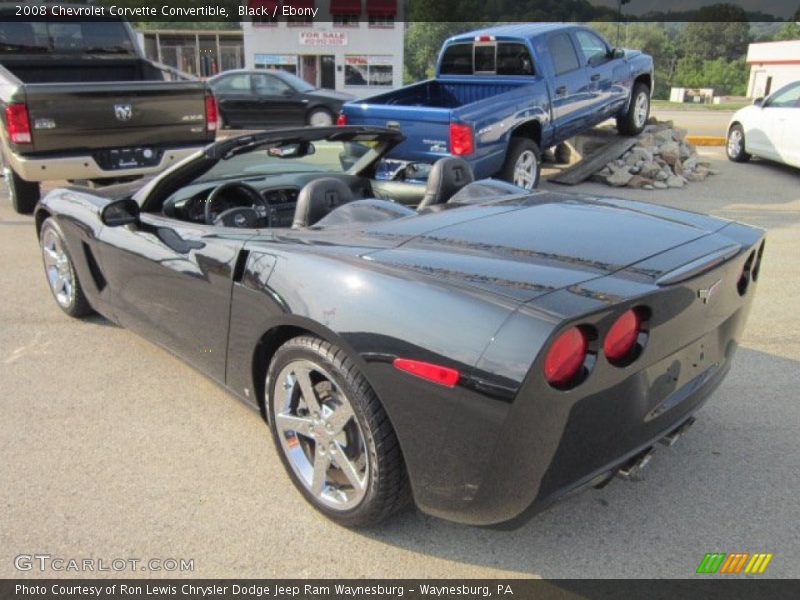Black / Ebony 2008 Chevrolet Corvette Convertible