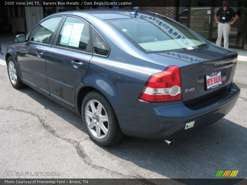 Barents Blue Metallic / Dark Beige/Quartz Leather 2005 Volvo S40 T5
