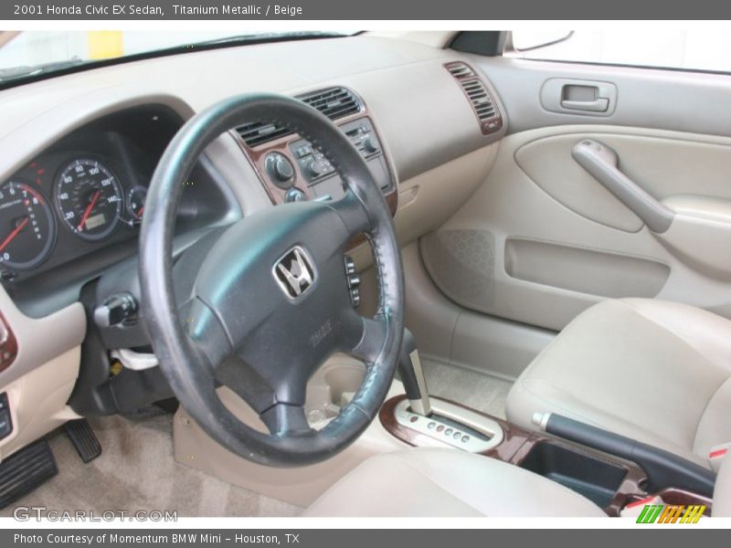  2001 Civic EX Sedan Beige Interior