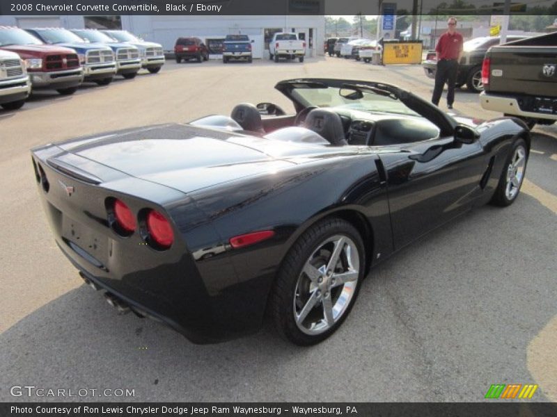 Black / Ebony 2008 Chevrolet Corvette Convertible
