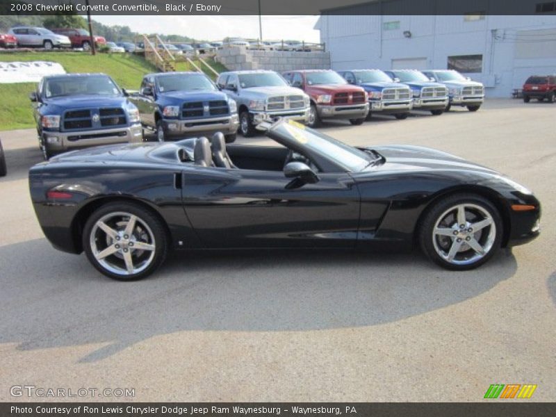 Black / Ebony 2008 Chevrolet Corvette Convertible