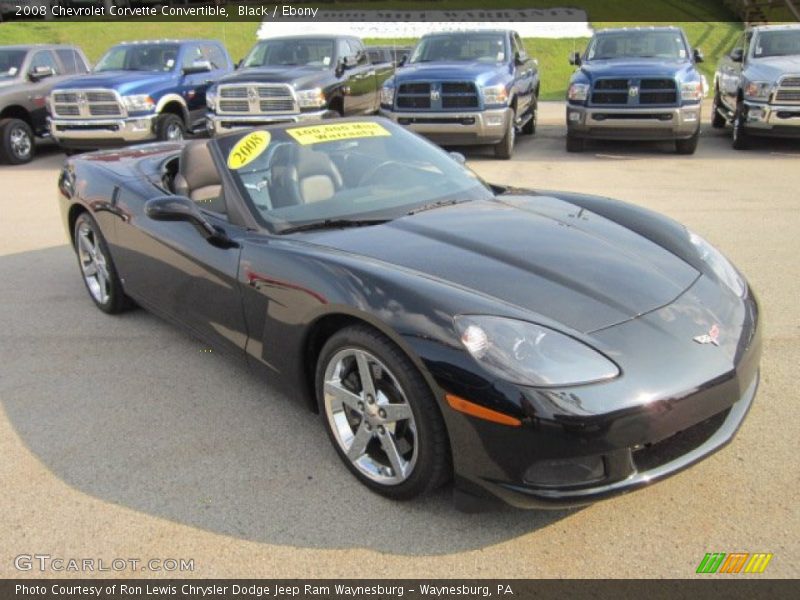 Front 3/4 View of 2008 Corvette Convertible