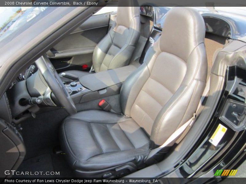  2008 Corvette Convertible Ebony Interior